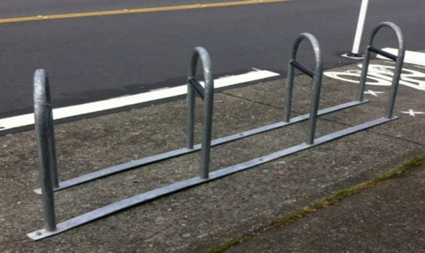 Seattle bike racks. (KIRO 7)...