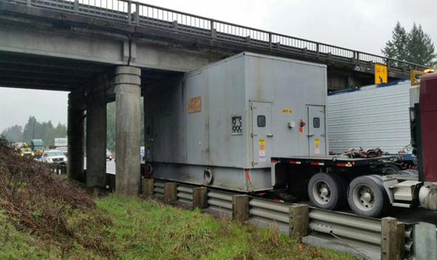A semi-truck didn't make it through this overpass on I-90 in 2015....