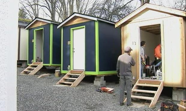 Seattle City Council member Sally Bagshaw has pitched the idea of building 1,000 tiny houses for ho...