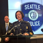 Chief Kathleen O’Toole said police were “confident” that the human remains found in a Central District recycling bin are from a Renton mother of three who has been missing since Friday. (Jillian Raftery, KIRO Radio)