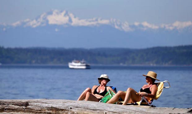 seattle, weather, hot, sun, sunny, beach...