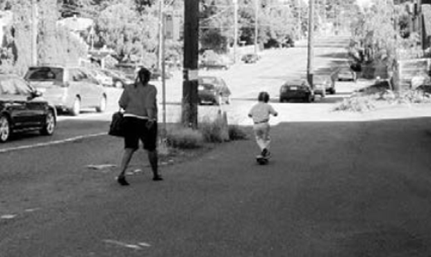 Here's a photo from the Move Seattle proposal to add sidewalks to Greenwood Complete Street project...