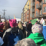 Thousands attend the Women's March in Seattle. (Laruen Padgett, KIRO Radio)