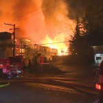 Fire in Lynnwood. (KSCSOAirSupport)