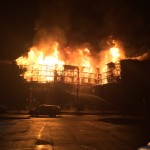 Fire at apartment complex in Lynnwood. (Lynnwood police)