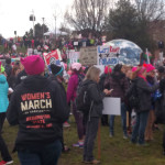 Thousands attend the Women's March in Seattle. (KIRO Radio staff)