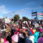 Thousands attend the Women's March in Seattle. (KIRO Radio staff)