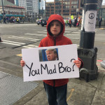 Thousands of women marched through downtown Seattle on Saturday. (Matt Pitman)