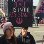Thousands of women marched through downtown Seattle on Saturday. (Matt Pitman)