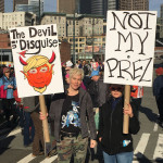Thousands of women marched through downtown Seattle on Saturday. (Matt Pitman)