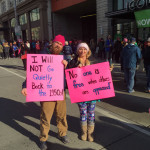 Thousands of women marched through downtown Seattle on Saturday. (Matt Pitman)