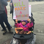 Thousands of women marched through downtown Seattle on Saturday. (Matt Pitman)