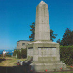 Monuments are numbered from west to east, with Monument 1 situated on Point Roberts in northwest Washington. ( Photo courtesy International Boundary Commission)