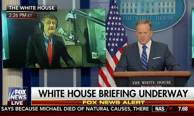 White House briefing...
