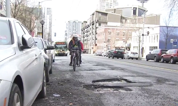 potholes...