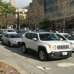 Traffic on Seattle's Mercer Street. (Jason Rantz, KIRO Radio)