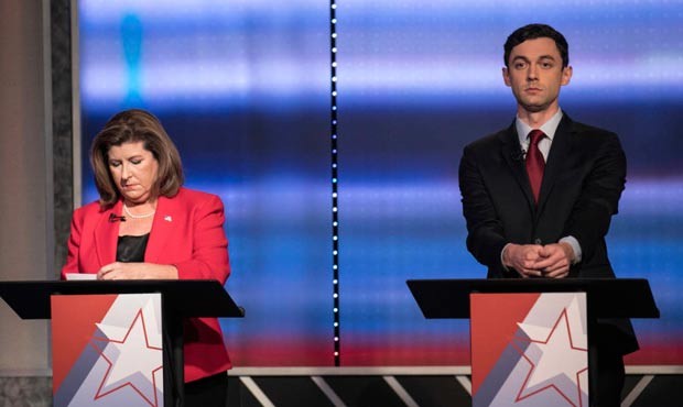 Candidates in Georgia's 6th Congressional District race Republican Karen Handel, left, and Democrat...