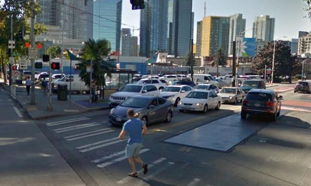 According to a Seattle blogger, the worst intersection of 2017 is Stewart and Denny. (Google Maps)...