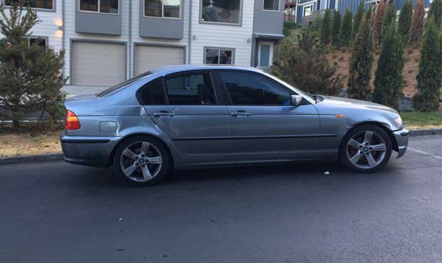 The car believed to be involved in a fatal incident on I-405. (WSP)...