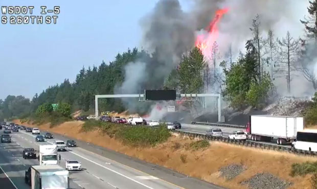 brush fire...
