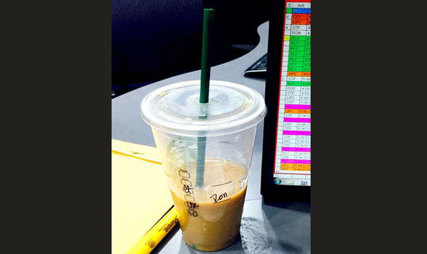 My straw. (Ron Upshaw,KIRO Radio)...