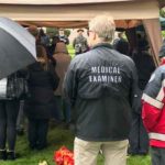 People gather at a funeral service in Renton for people who have passed away without friends or family to take care of their affairs. (Courtesy of Don O'Neill, KIRO Radio)
