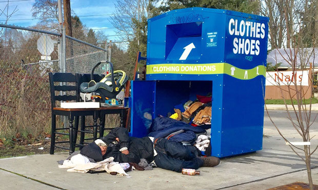 donation bins...