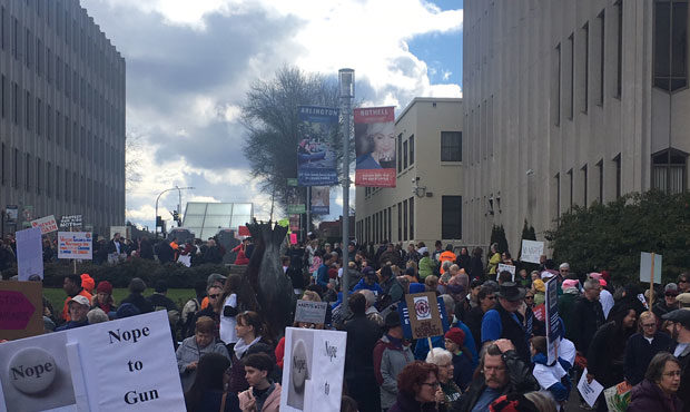 March for Our Lives in Everett, Washington. (MyNorthwest)...