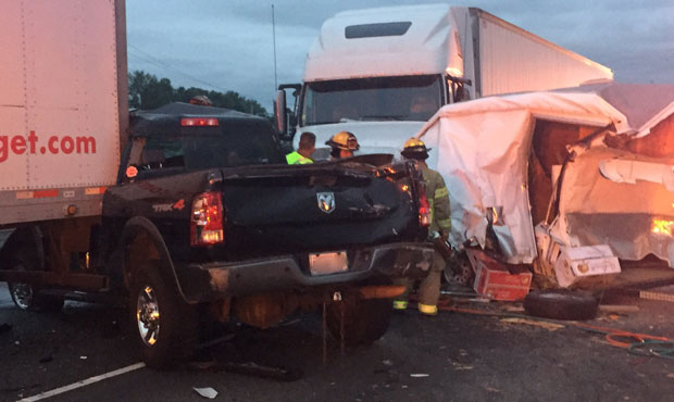 southbound I-5 crash...