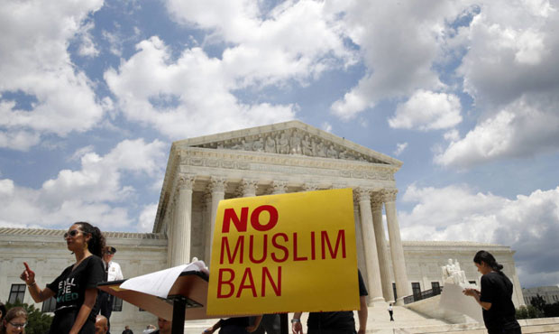 travel ban protest...