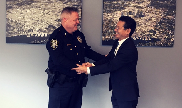 Bellevue Police Chief Steve Mylett...