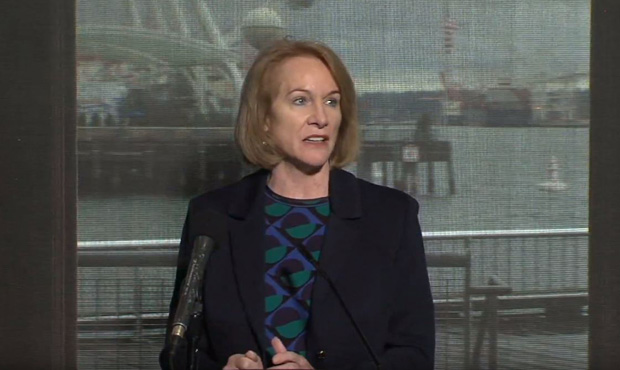 Jenny Durkan Seattle Waterfront presser...