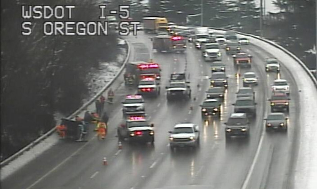 Rollover crash near West Seattle...