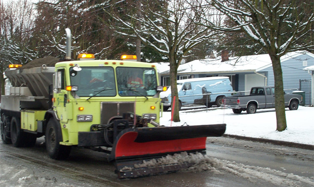 Snow plow Seattle SDOT...