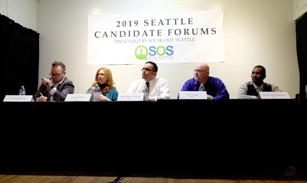 Seattle city council forum...