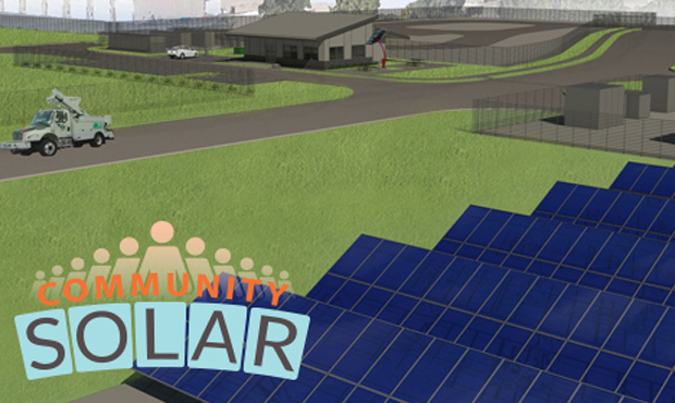 Snohomish County PUD solar panels...