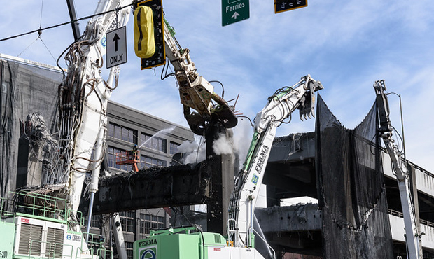 Alaskan Way Viaduct demolition...