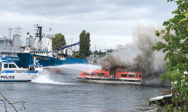 Seattle Boat Fire...