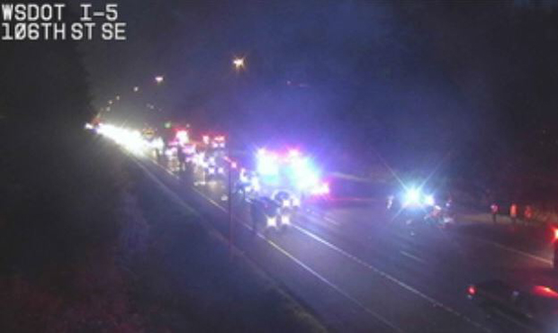 Everett collision southbound I-5...