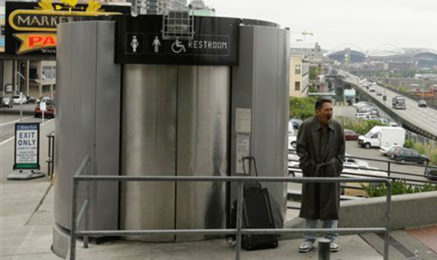 public bathroom...