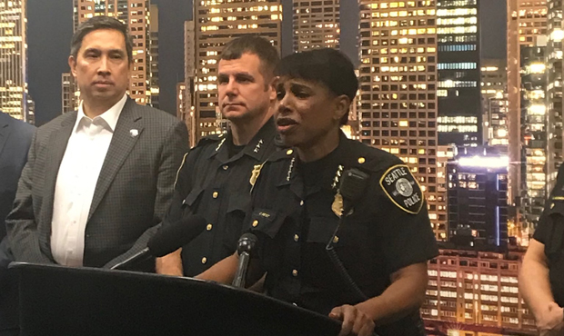 Seattle Police Chief Carmen Best...