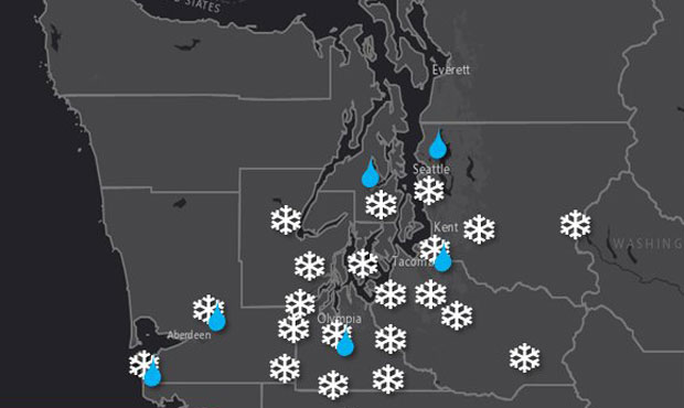 Snow Puget Sound region...