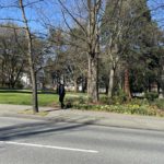 Denny Park in South Lake Union was almost completely empty. (Photo: Jason Rantz/KTTH)