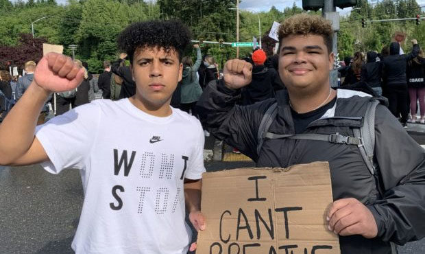 Mill Creek student protest...