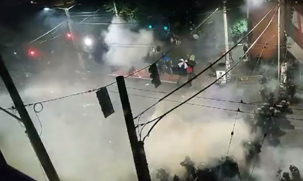 tear gas, Seattle protests...