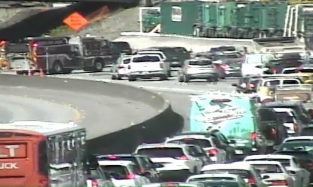 Crash near 175th St. in Shoreline. (WSDOT)...