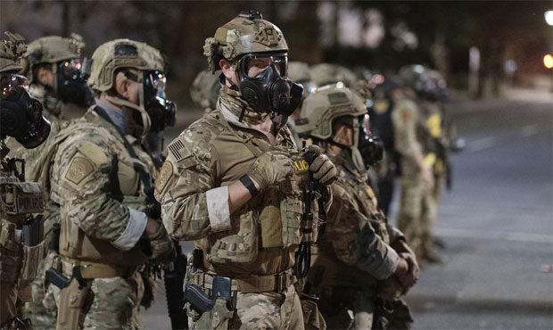 Federal troops, Portland, federal law enforcement...