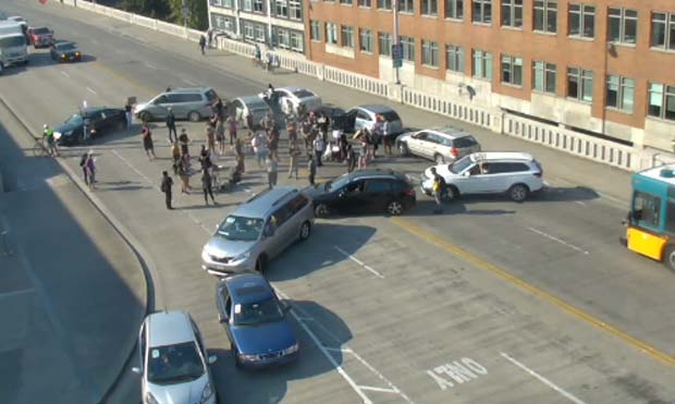 parked cars...