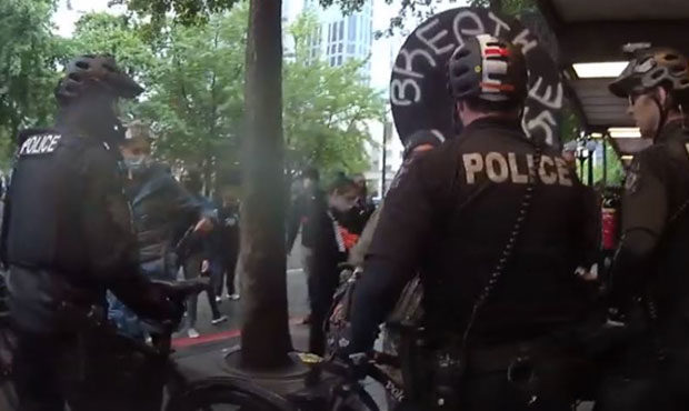 Seattle protest, pepper spray...