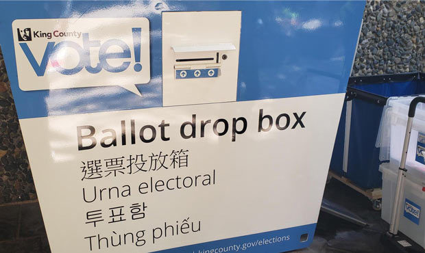 A King County ballot box. (MyNorthwest photo)...